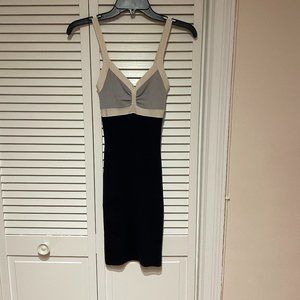 BCBG blue mini bodycon sleeveless dress size xs